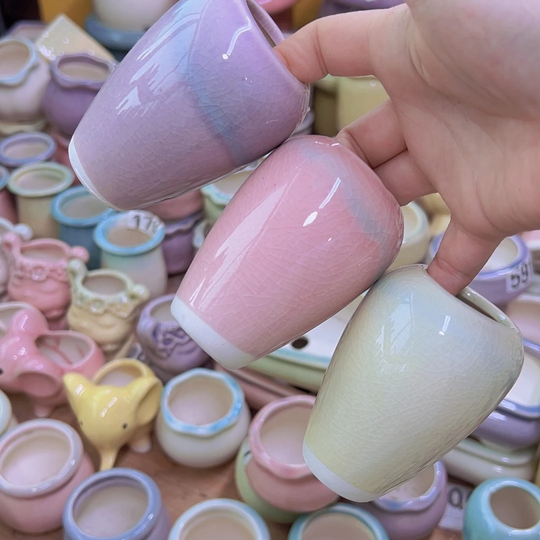 陶瓷花盆当场满12包邮