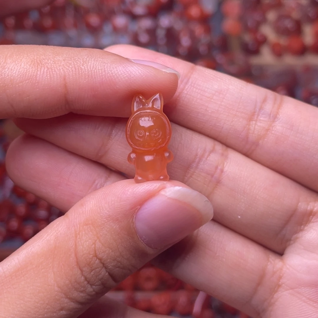 未镶嵌labubu南红玛瑙