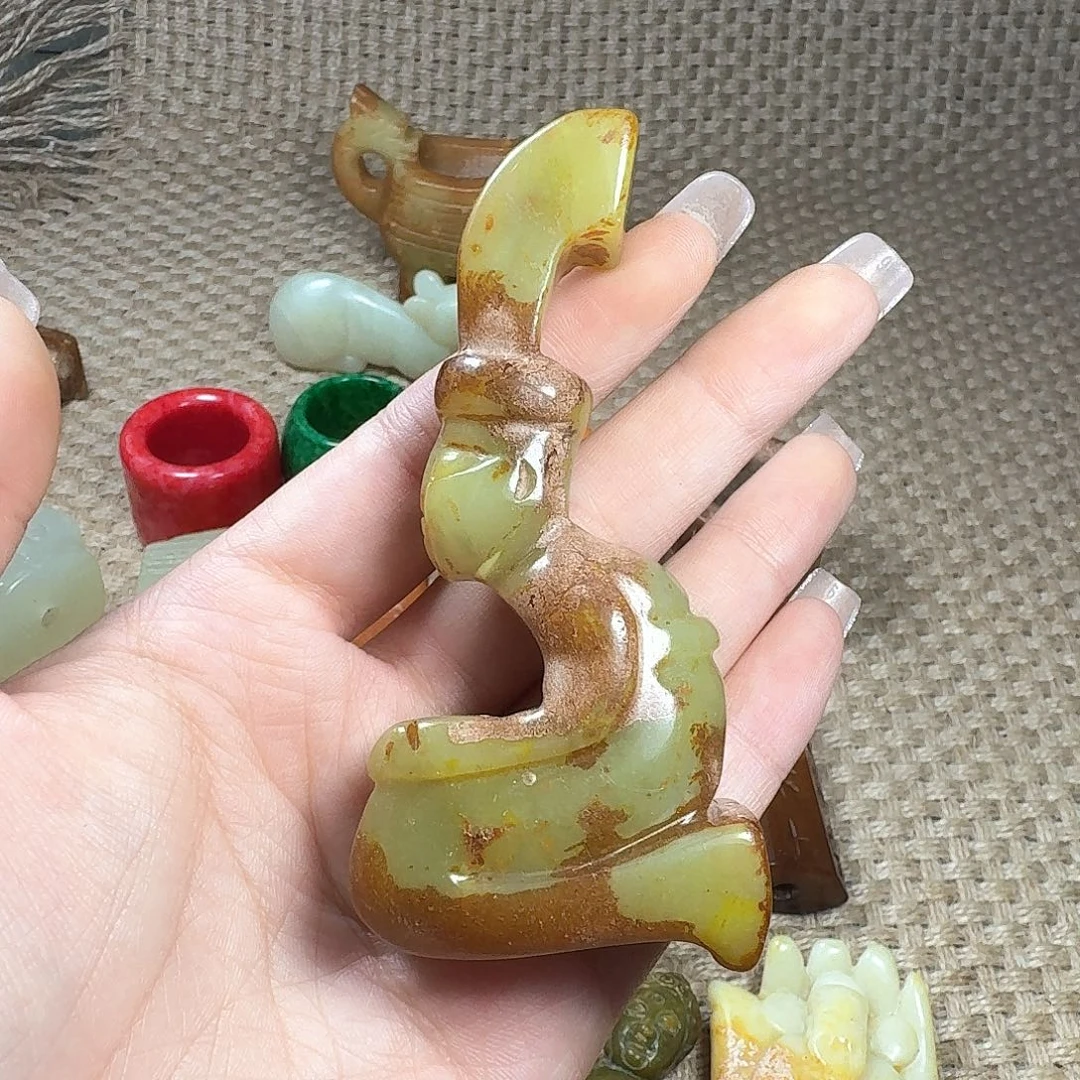 白玉菩提吊坠挂件