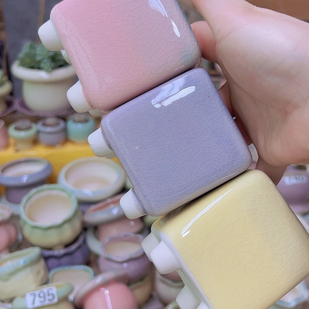 陶瓷花盆当场满12包邮