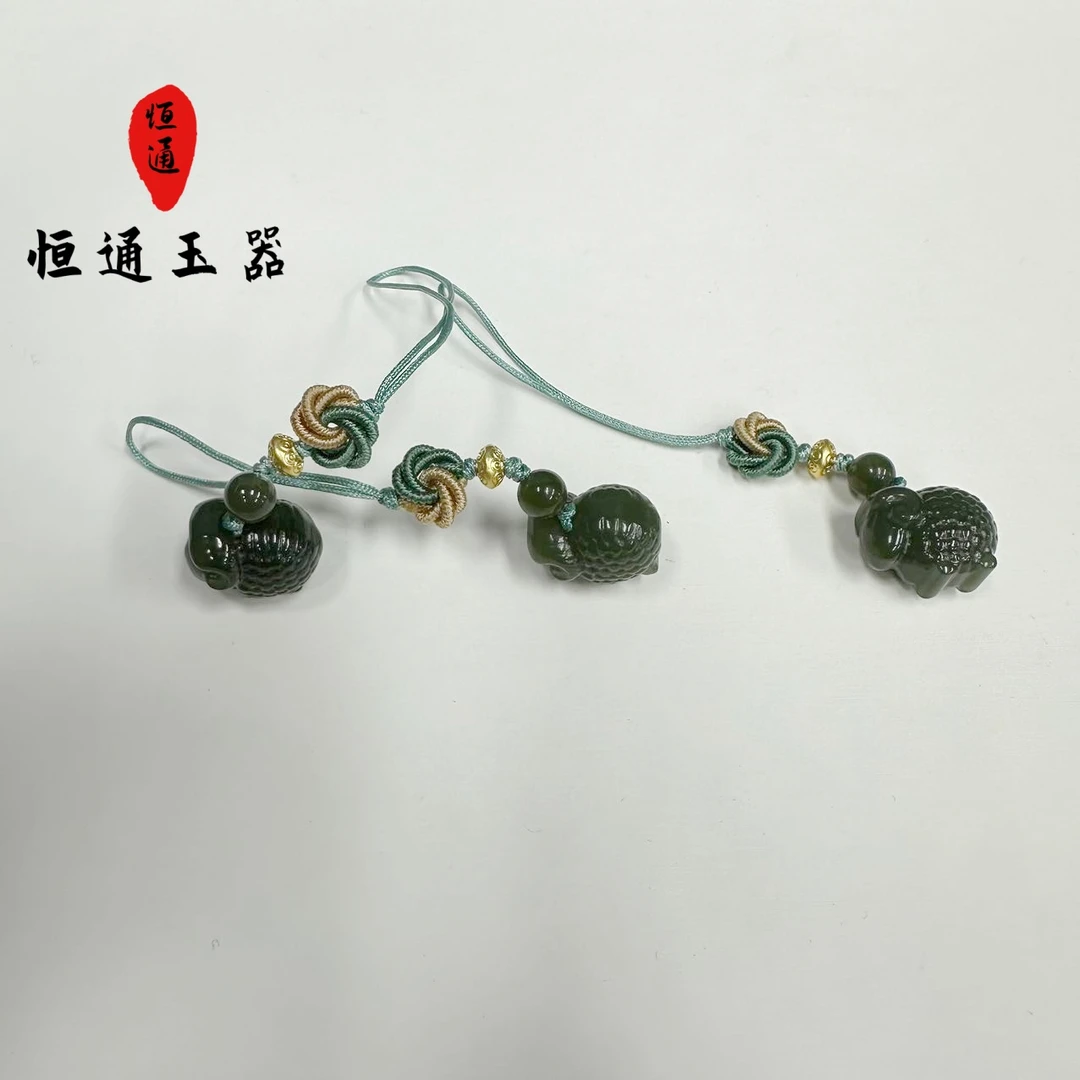 和田玉小羊手机挂（多样性发一件）-6-39.9