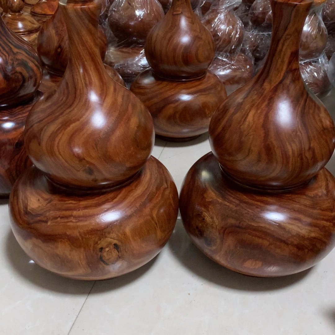 食***醉木越南黄花梨精品大葫芦两个