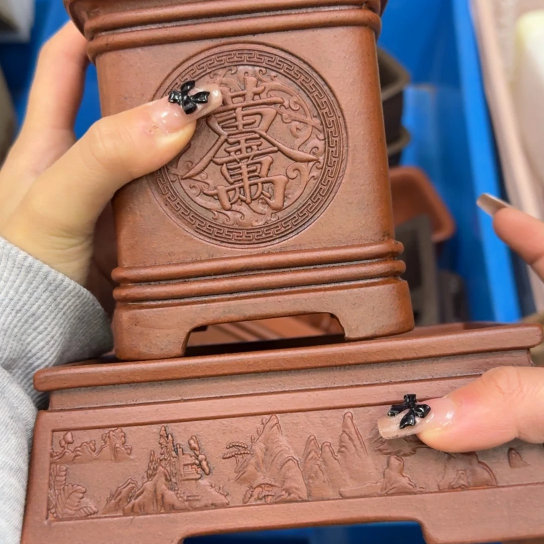 紫砂花盆29号宜兴紫砂瑕疵花盆