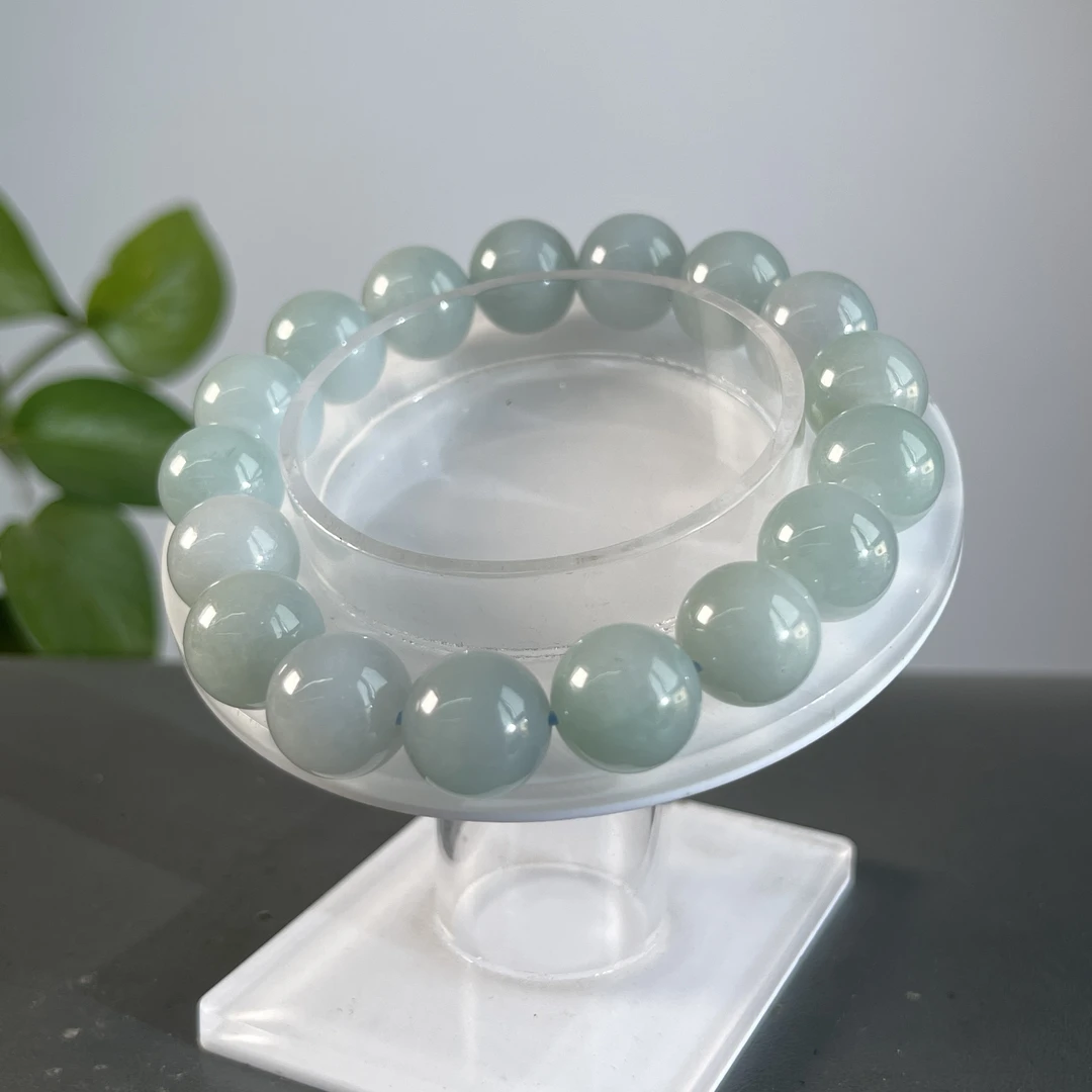 JCA14-82 天然翡翠缅甸A货 翡翠手串