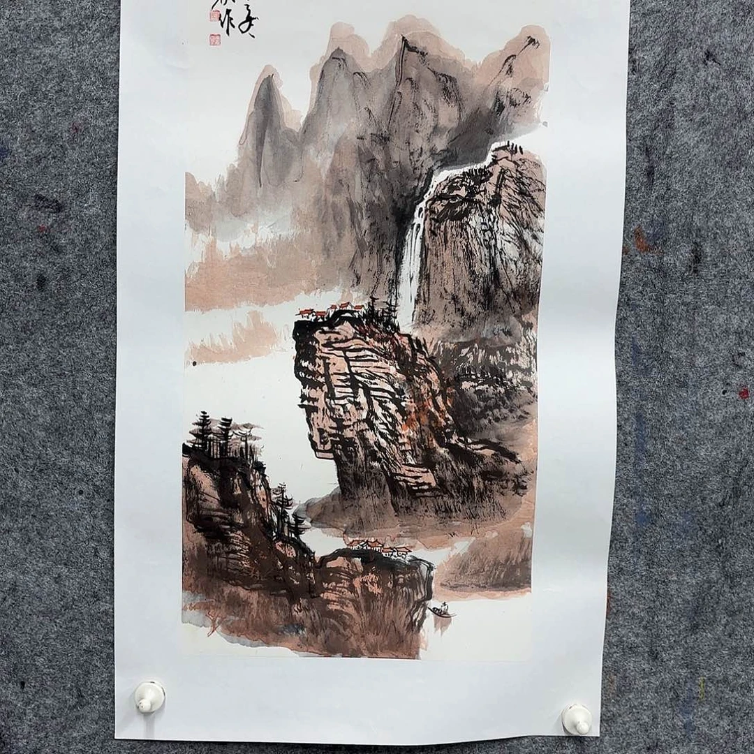 国画亲笔手绘原创