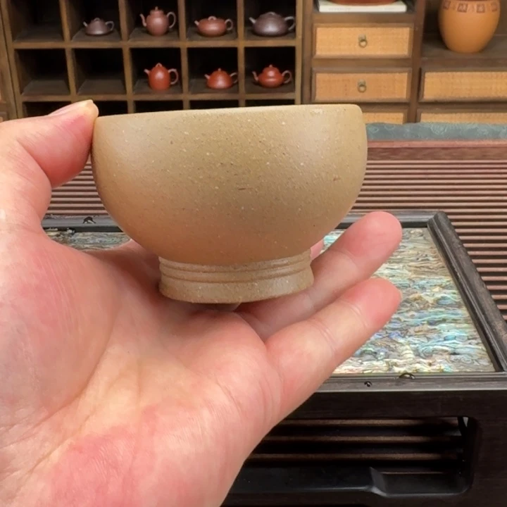 紫砂茶叶罐直播福利青降坡泥杯约150cc