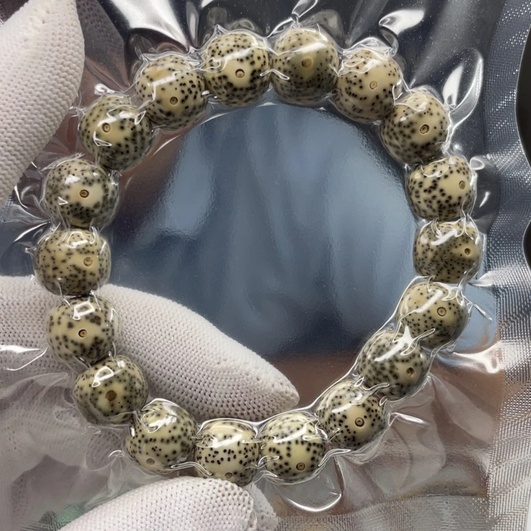 吊坠星月菩提大尺寸石玉青花