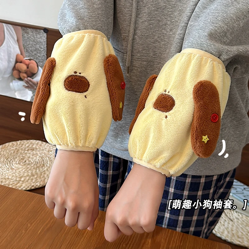 可爱袖套女防脏套袖成人上班工作办公室耐脏秋冬季羽绒服专用护袖