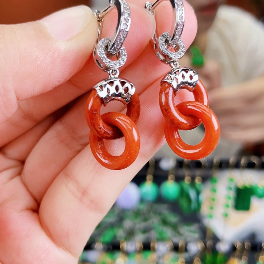 未镶嵌翡翠耳饰饰品