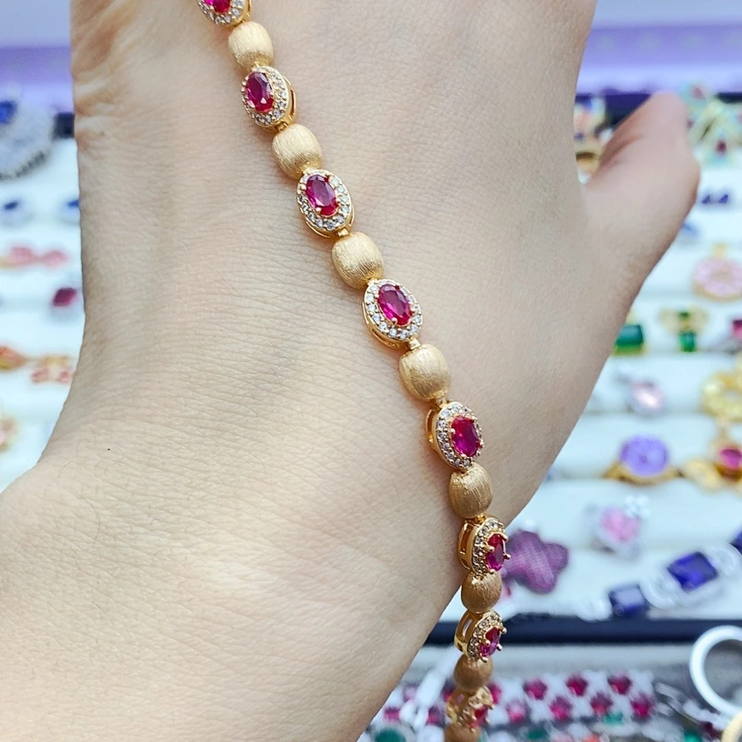 未镶嵌手链红宝石