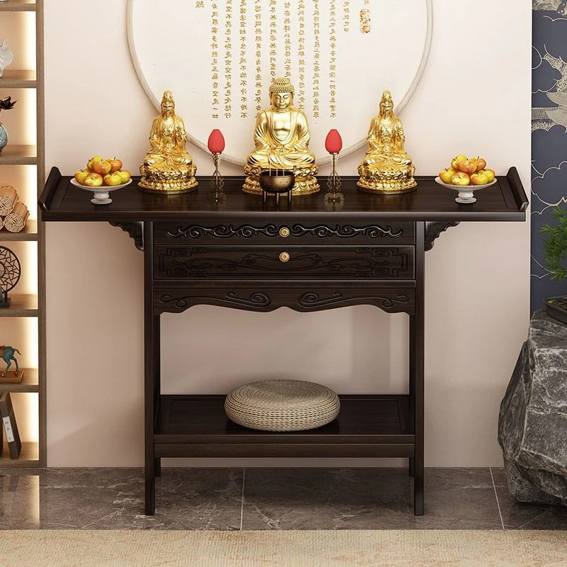 新中式中堂八仙桌非实木条案供桌家用香案农村客厅家用堂屋玄关桌