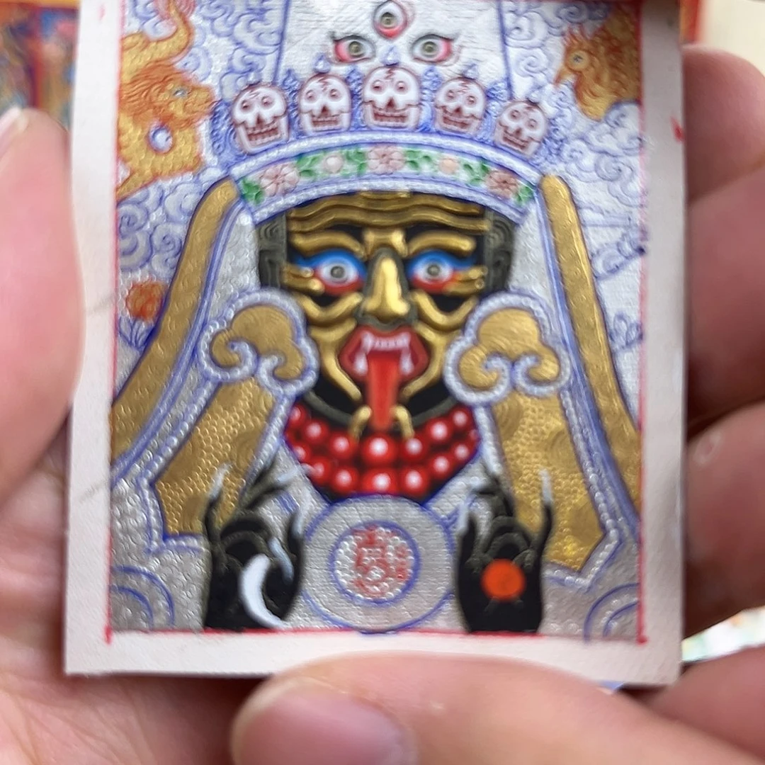 吊坠扎基拉姆｜热贡手绘