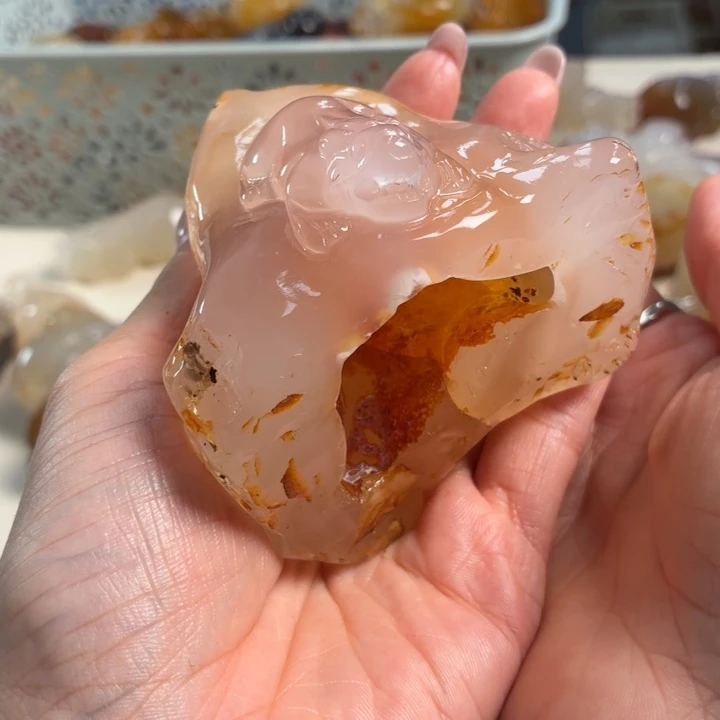 玛瑙/玉髓未镶嵌吊坠(不含链)