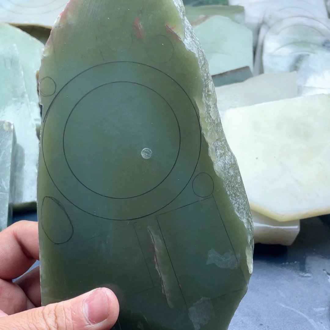 和田玉未镶嵌定制手镯张****常