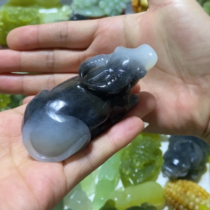 【闪购商品】未镶嵌蛇纹石玉把件