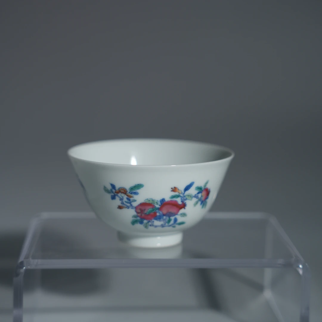 【央广甄瓷】 敬畏堂   斗彩三多主人杯