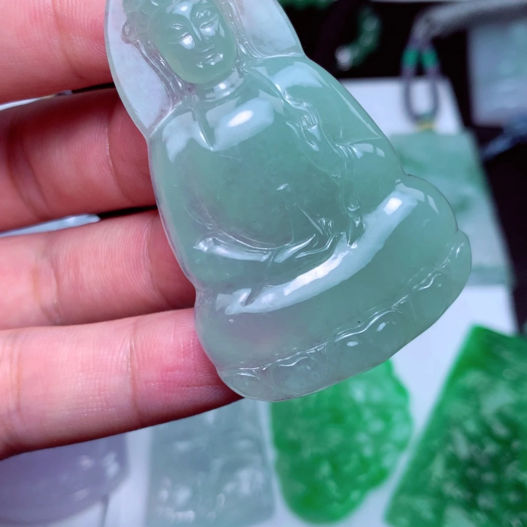 颈饰未镶嵌翡翠天然A货翡翠