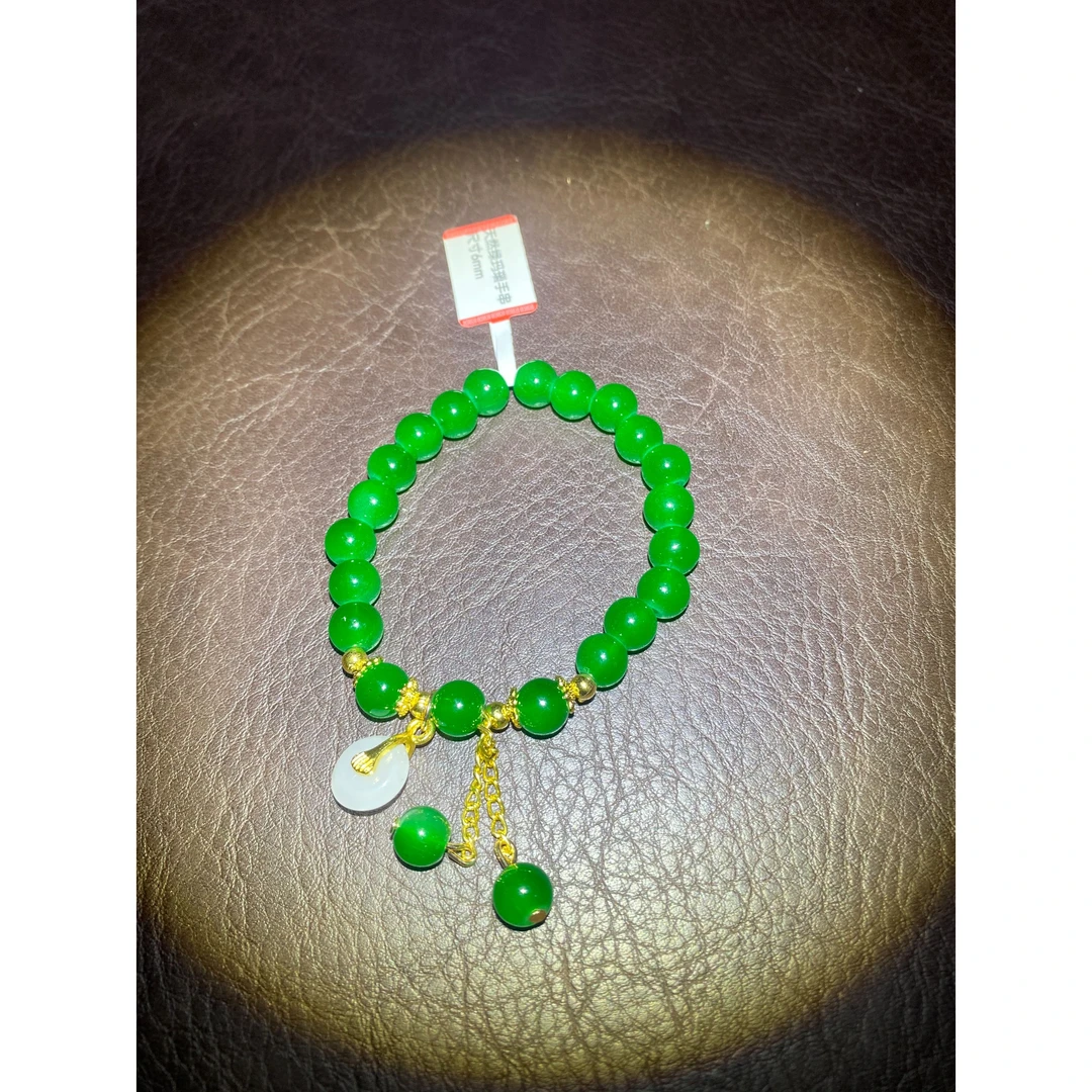 532天然绿精品手串yw532（无礼盒）