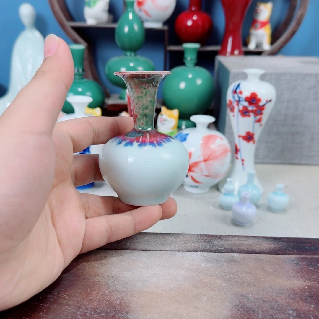 陶瓷手工小花器摆件