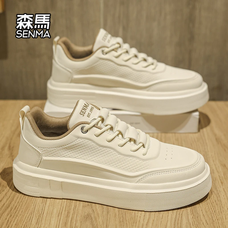 森马板鞋男款夏季2025新款学生休闲小白鞋百搭厚底青少年运动潮鞋