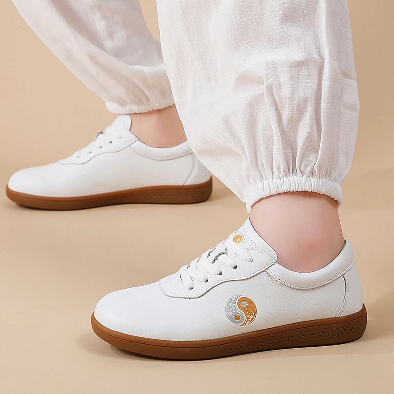 男女通用牛筋底春夏秋练功太极武术红棉运动鞋舒适中老年防滑耐磨