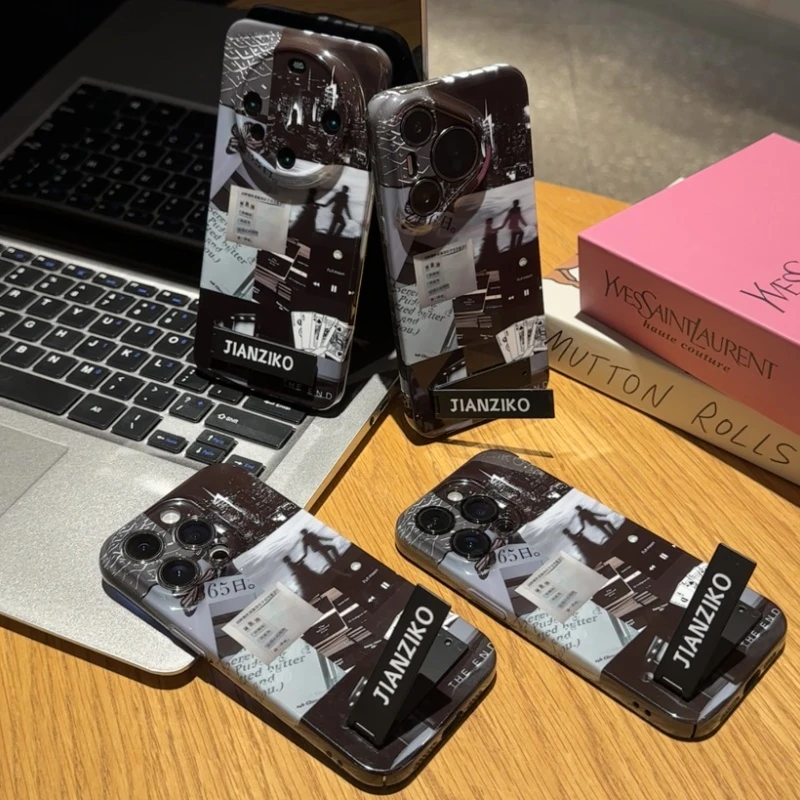 GGBond艺术生活碎片支架适用苹果16菲林手机壳华为vivo小米15oppo