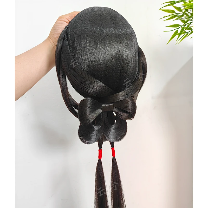 古装汉服造型一体式后脑勺全发丝明制新娘后压假发髻百搭假发包