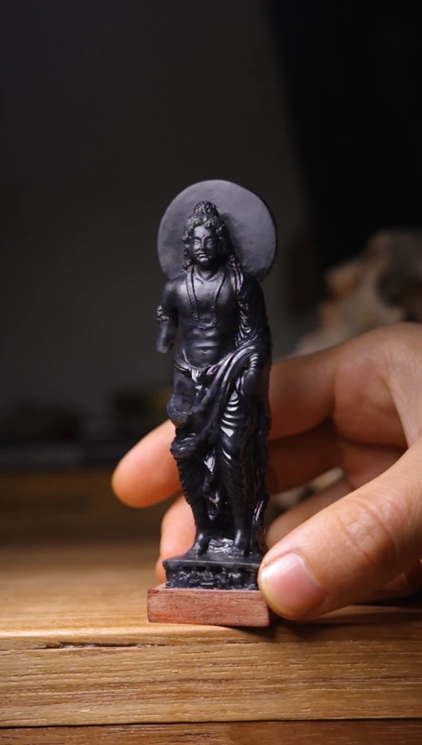 【十三的玉】翡翠建陀罗佛造像