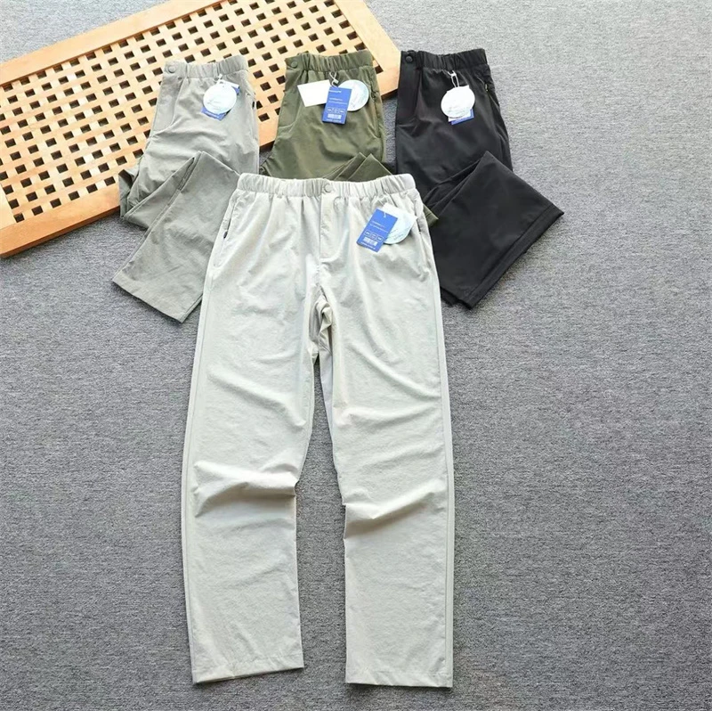 日单  夏季户外网孔速干休闲长裤 舒适透气直筒裤