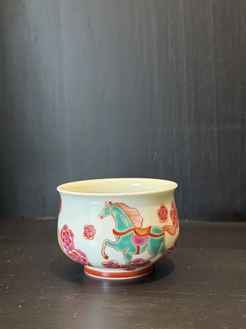 雨溪山房 红绿彩走马观花主人杯 YX00140
