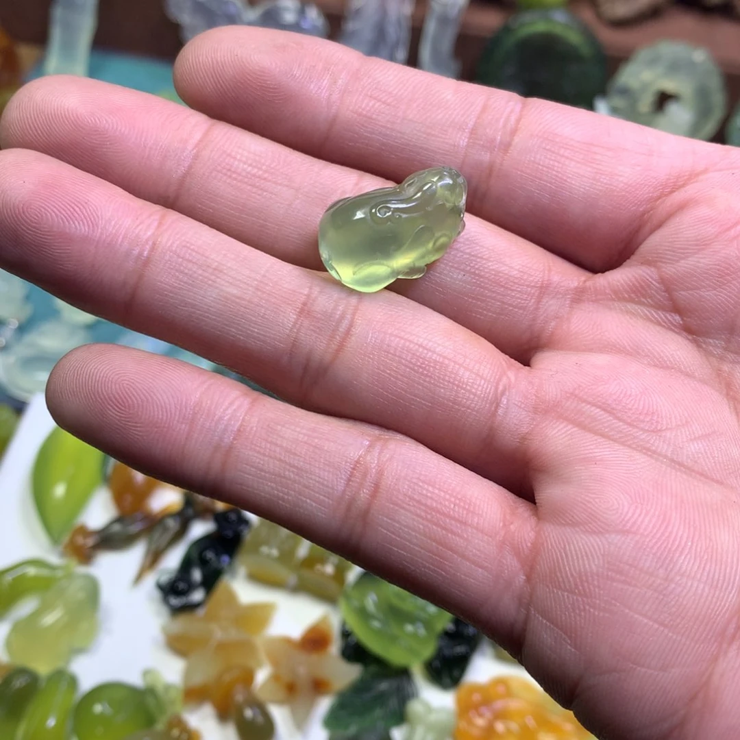 岫玉颈饰未镶嵌b*u貔貅