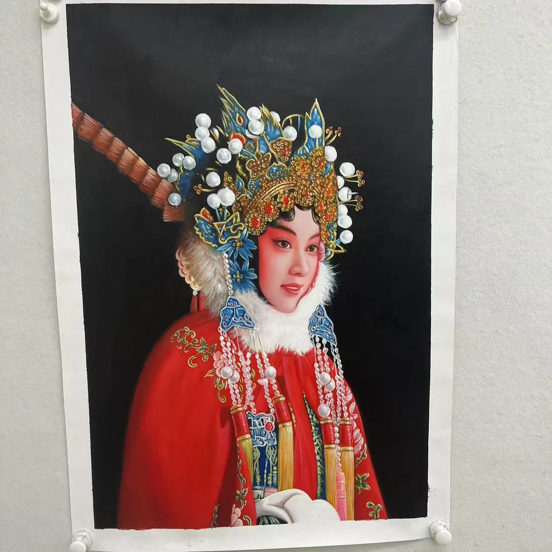 林彦新 ***穆桂英 -在册 -约60*90厘米-手绘油画-麻布