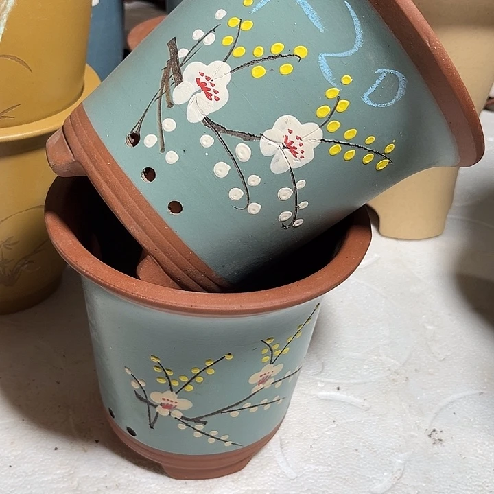 紫砂花盆这家紫砂兰花盆真不错