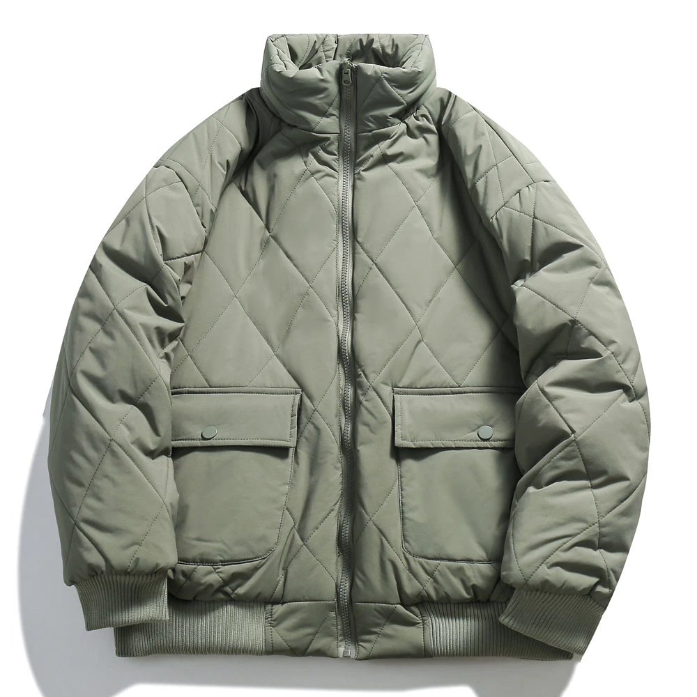 休闲百搭情侣棉袄秋冬面包服短款宽松潮流保暖立领M1187