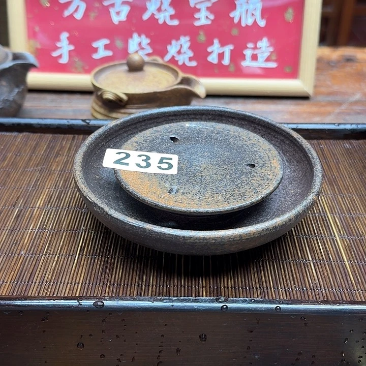 纯手工制作粗陶茶具
