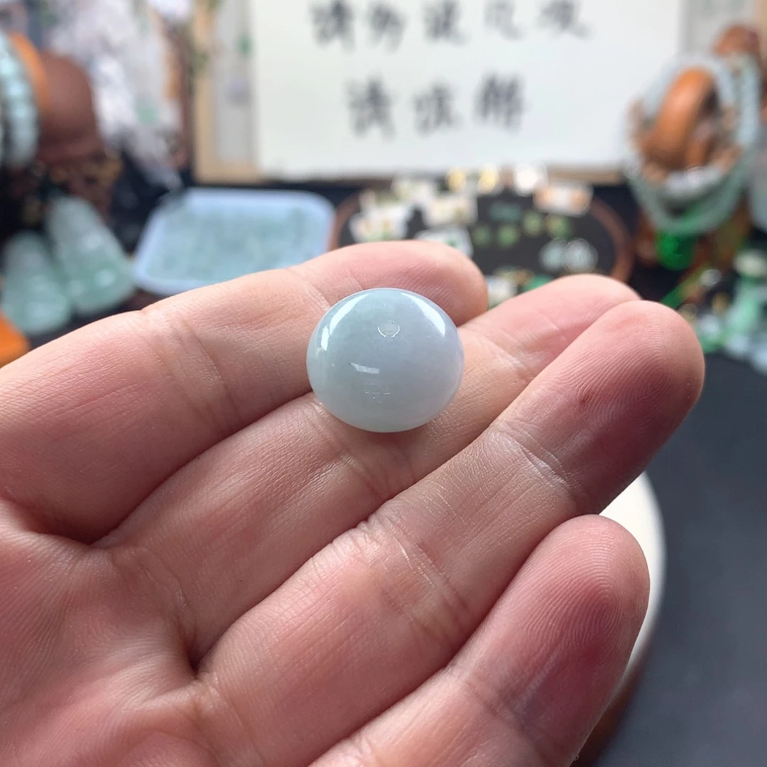 颈饰银S925镶嵌翡翠