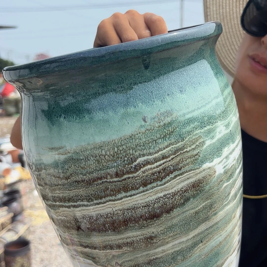 山水画瑕疵不挑口径20高度31