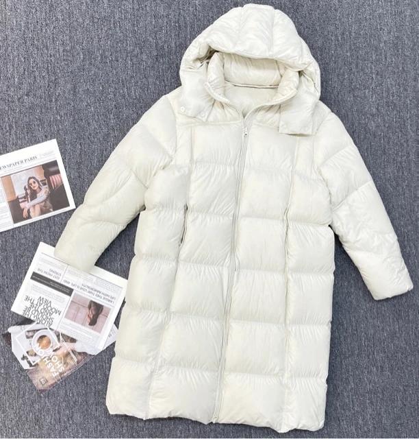 米莱Jiaer/冬季中长款百搭时尚连帽羽绒服 2569902