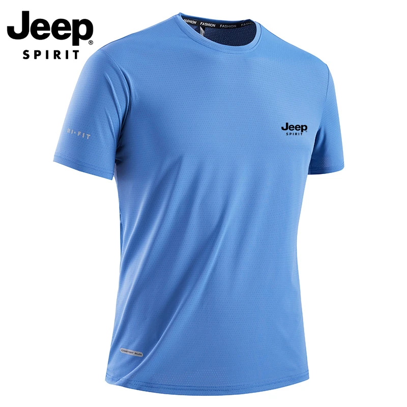 JEEPSPIRIT吉普时尚百搭短袖男士夏季户外新款半袖运动休闲打底衫