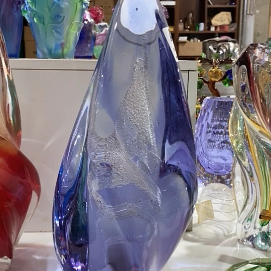 琉璃花瓶高38厘米宽18厘米