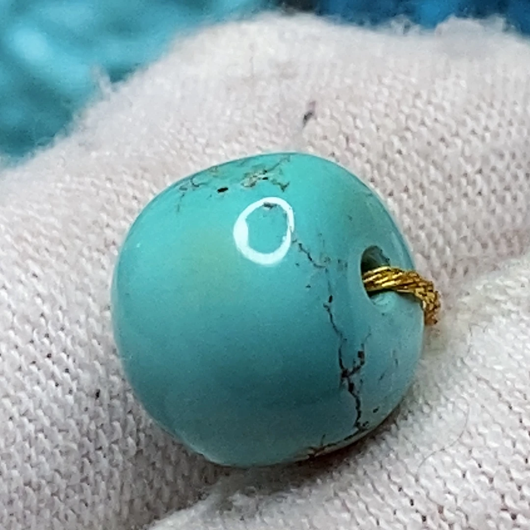 绿松石未镶嵌天然原矿 带武汉地大证书