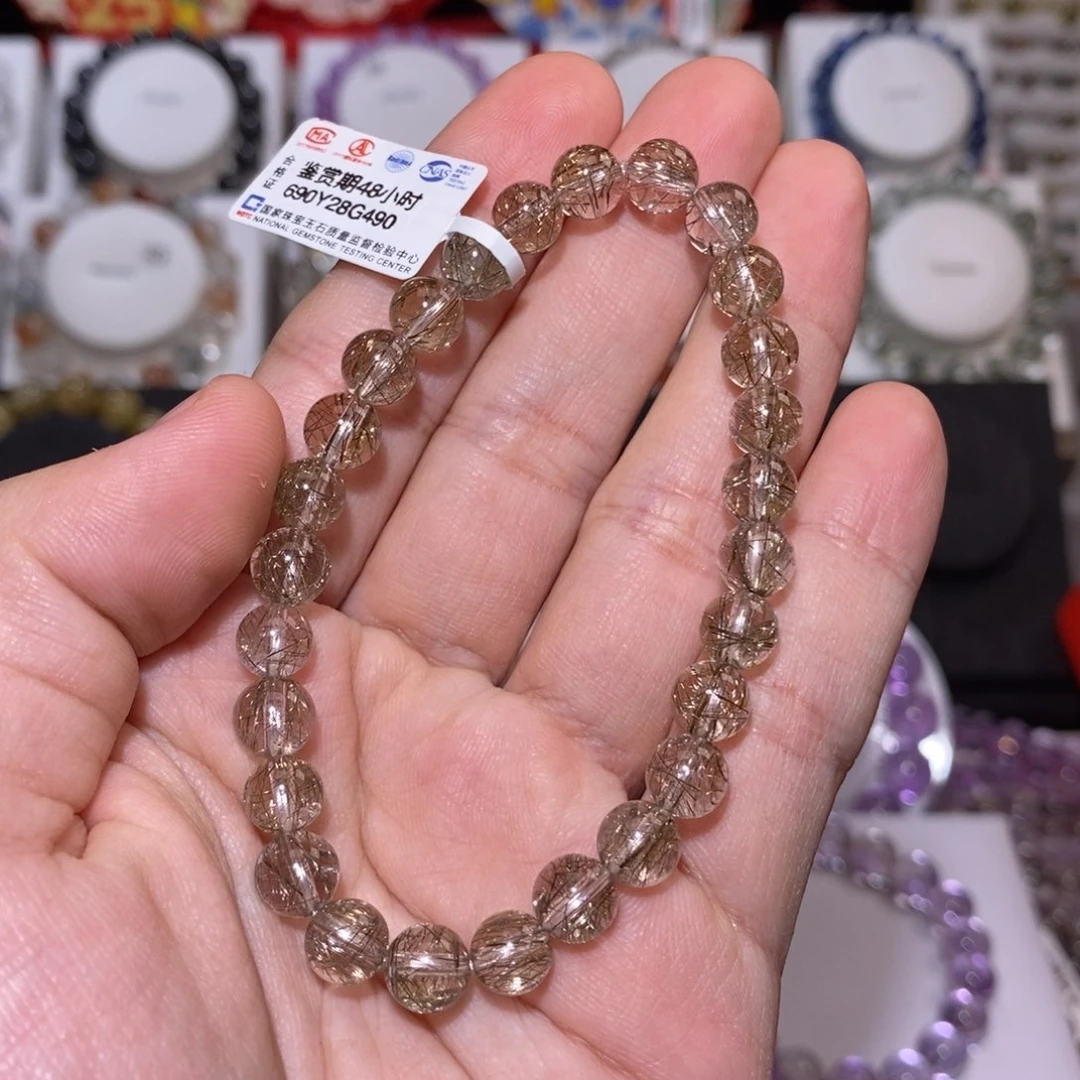 【闪购商品】水晶手串未镶嵌y*s维纳斯银发晶7.2mm