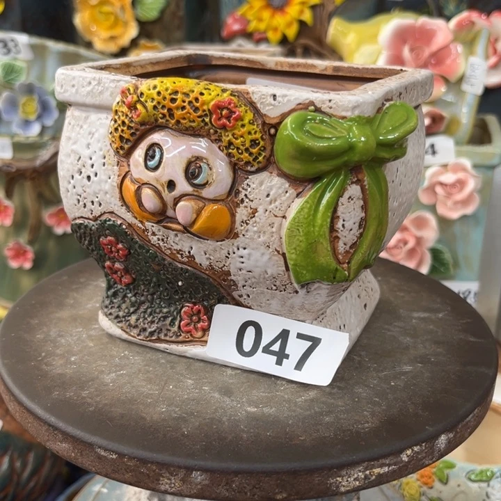 紫砂花盆粗陶材质多肉花盆