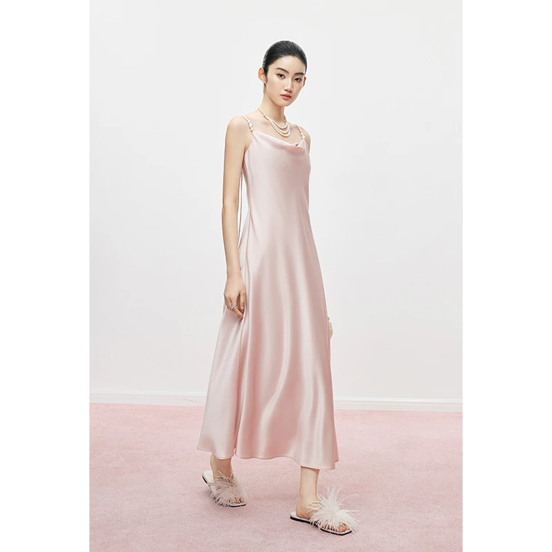 【诗语专属】 MandyZhang 解构主义斜裁吊带连衣裙女夏长裙子