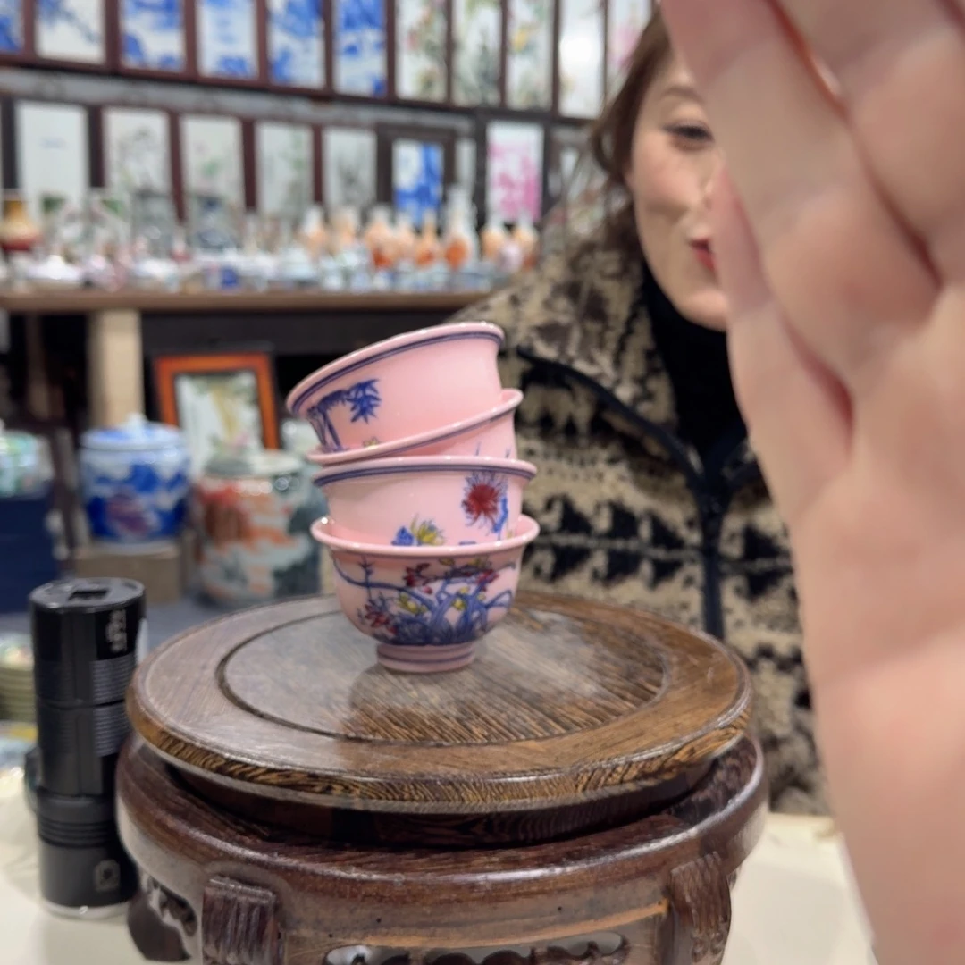 摆件瓷/////景德镇陶瓷瓷器。////4个。