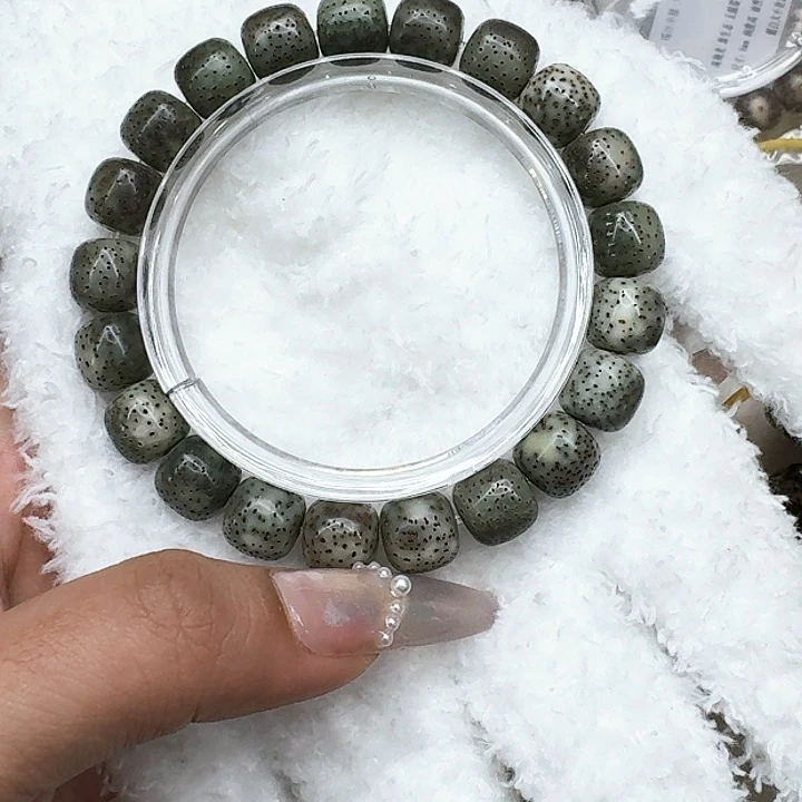 星月菩提手串315传说变态绿星月菩提11桶单圈