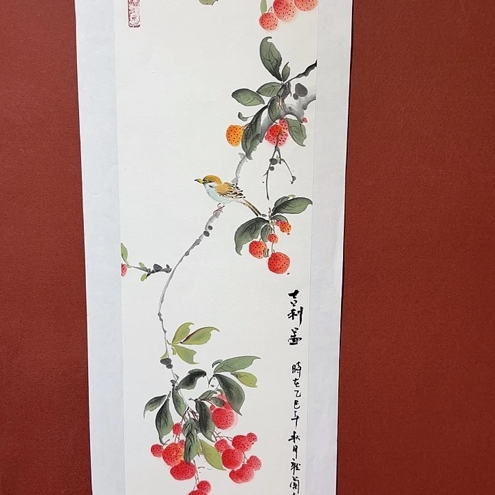 国画听兰老师花鸟
