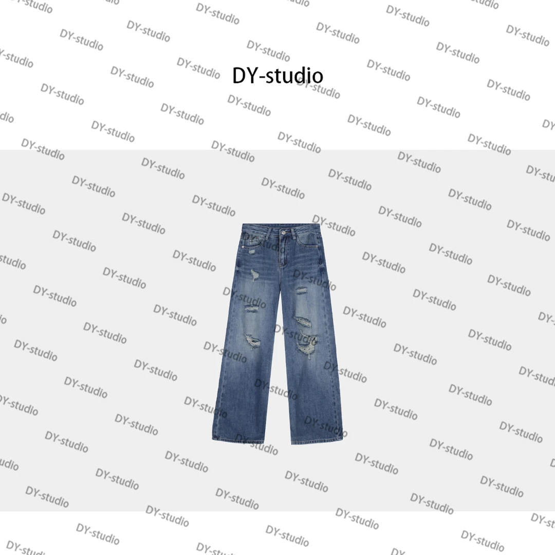 DY-私服款街头感手磨破洞土耳其牛仔裤 2025夏款NEW