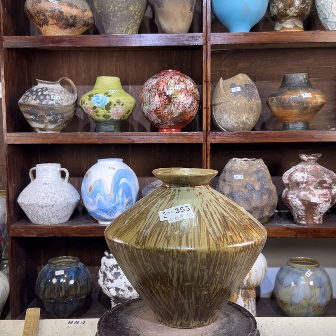 摆件353华庭街上釉色狼王总