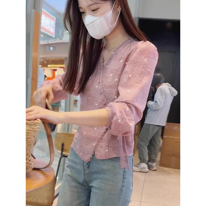 早秋设计感女装绑带衬衫2025新款高级感轻奢减龄百搭收腰显瘦上衣